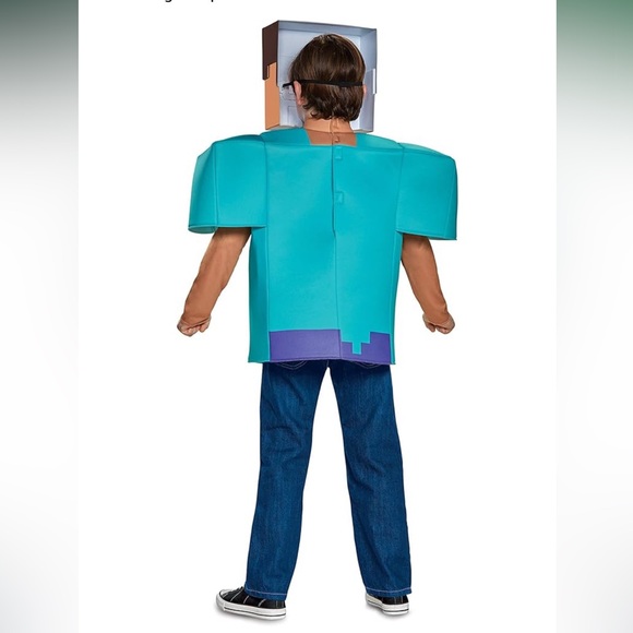 Steve Classic Minecraft Costume, Multicolor, Medium (7-8) - Picture 3 of 4